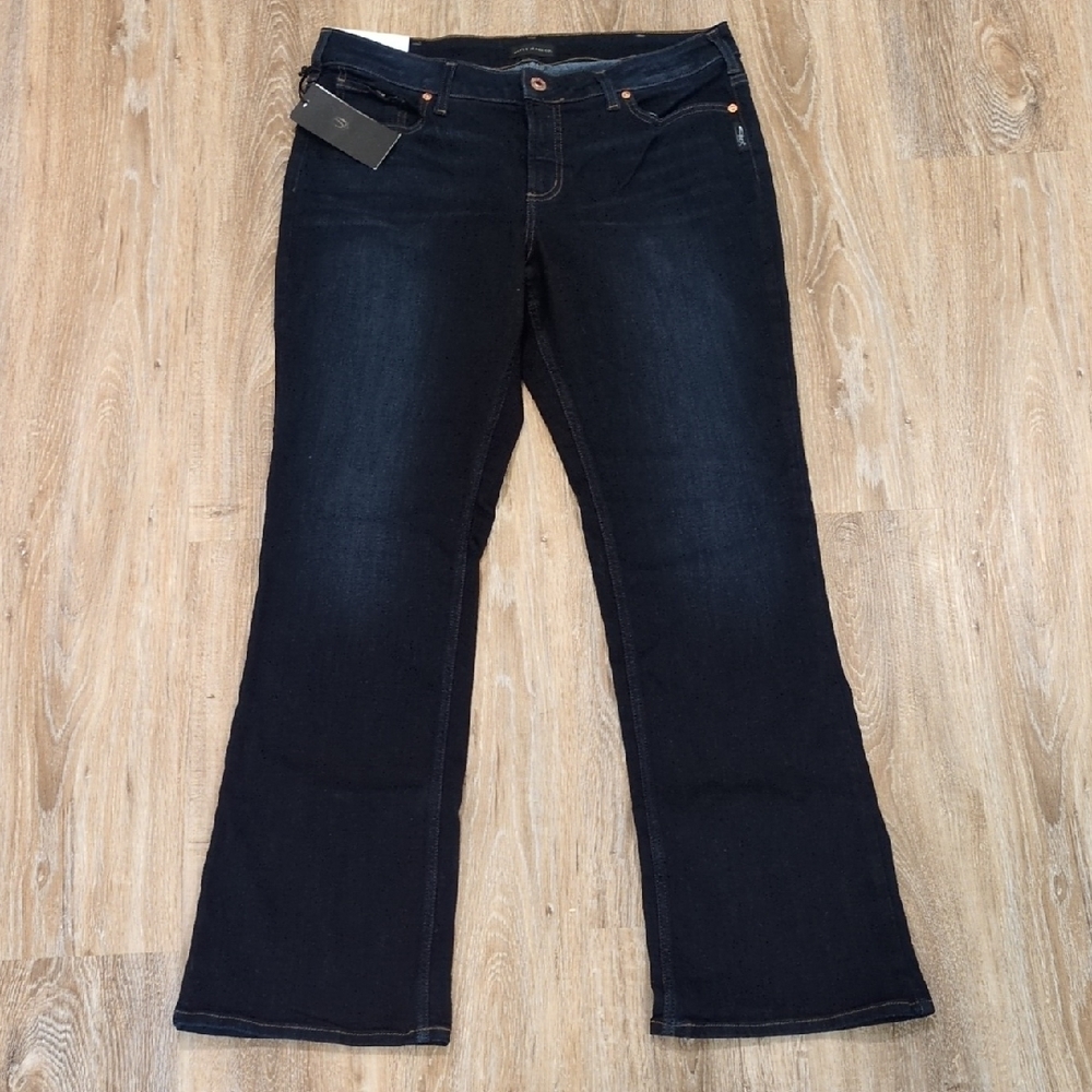 💙 NWT Silver Jeans Co Suki Women's Dark Blue Jeans size 12/L33 💙  🔥WOW!!!!!🔥